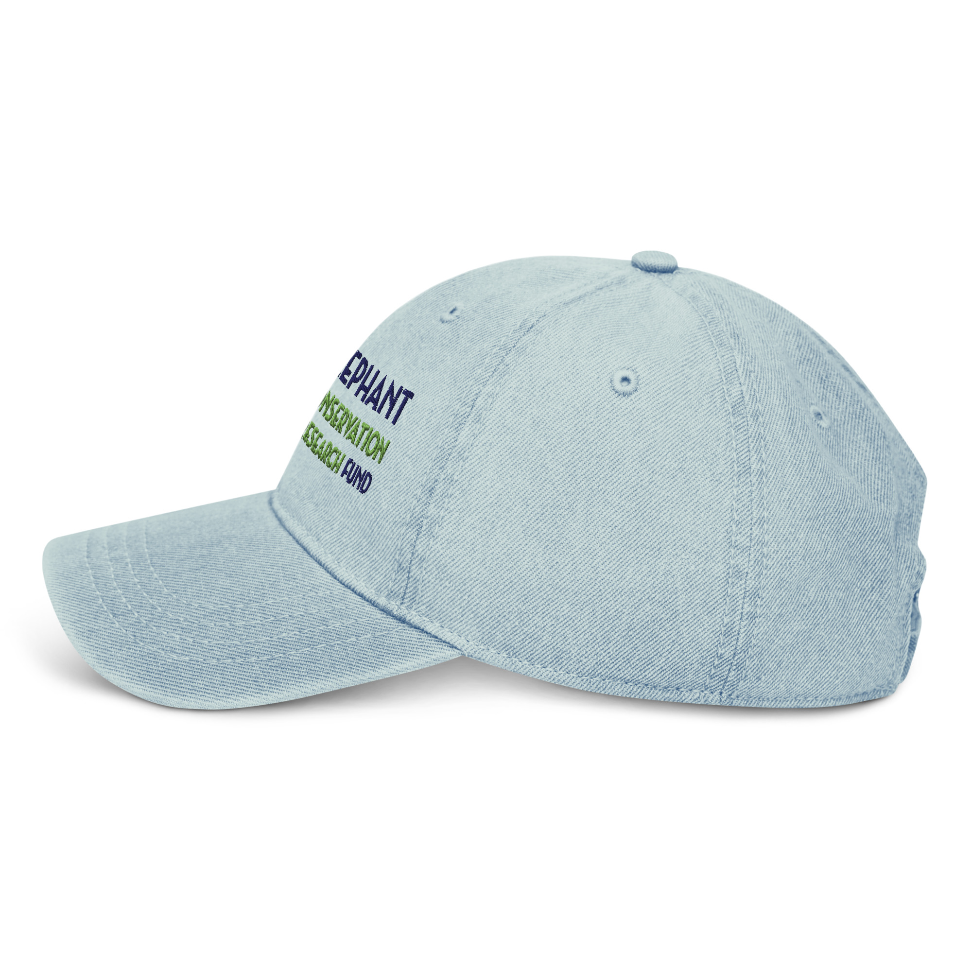 Elephant Conservation & Research Fund Vintage Denim Hat | Unstructured, Pigment-Dyed Cotton, Adjustable - Image 6