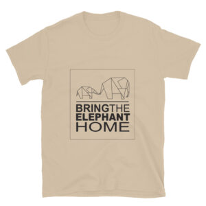 Bring The Elephant Home Logo T-Shirt | Soft Ringspun Cotton Unisex Softstyle Tee